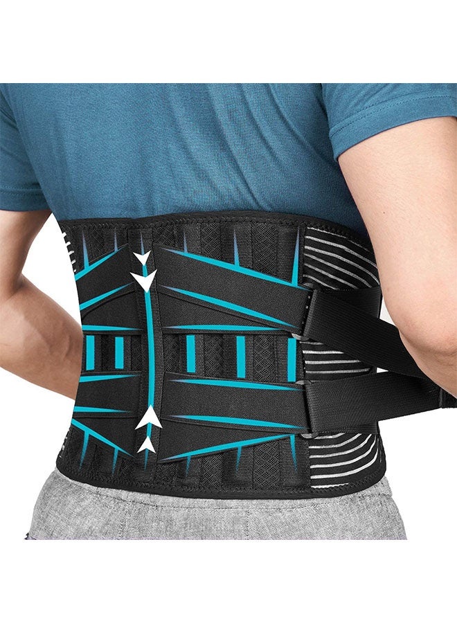 AGREON Back Brace, Lower Back Pain Relief with 7 Stays, Adjustable Back Support Belt for Work, Back Brace for Lower Back Pain Relief,Anti-skid Lumbar Support for Sciatica Scoliosis for Men and Women - Image 1